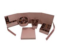 Boîte à Fleurs Vide,Coffret à Chocolat et Lettre - Boîtes Florales Saint-Valentin - Pour Partenaires Amis Femmes Maris Anniversaire Demande En Mariage Fête De Mariage