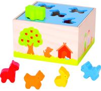 Boite à forme en bois - Animaux de la ferme - 1 an