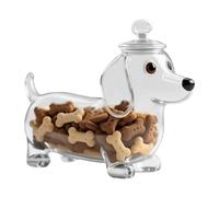 Boîte à friandises - Distributeur de collations en forme d'animal avec fermeture hermétique - Boîte à biscuits portable pour chiens pour la maison et les déplacements - Boîte à nourriture robuste pour