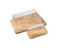 - Boîte à Fromage & Beurrier Bambou 24cm Naturel