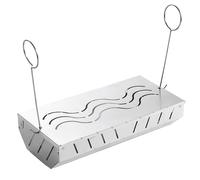 Boîte à fumeurs - Plateau à fumer en acier robuste, insert de barbecue longue durée | Outil de booster de saveur de viande, support de charbon pour les repas en air