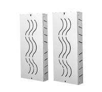 Boîte à fumoir pour barbecue, boîtes à fumoir pour gril | 2X boîtes à fumer en acier inoxydable avec couvercle à charnière,Fonctionne avec des copeaux de bois