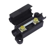 Boîte à fusibles 1 voie pour climatisation automobile - Petite fourchette - Porte-fusible - 60 V 36 V 24 V 12 V - Base de fusible 100 A - Noir ANS-H2 (60 A)
