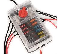 Boîte à fusibles 12 voies avec porte-fusibles à lame à vis Bloc de fusibles de voiture Câblage de protection