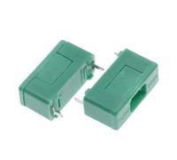 Boîte à fusibles 250 V, lot de 10 pièces, 5 x 20 mm, type baïonnette, avec couvercle, vert, borne PCB 5 x 20 mm, 15 mm, 22 mm(0.2A,22mm)