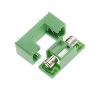 Boîte à fusibles 250 V, lot de 10 pièces, 5 x 20 mm, type baïonnette, avec couvercle, vert, borne PCB 5 x 20 mm, 15 mm, 22 mm(2A,15mm)
