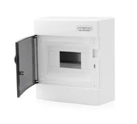 Boîte à fusibles apparente 1 rangée porte transparente IP40 8 modules