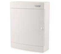 Boîte à fusibles apparente 3 rangées IP40 36 modules porte blanche