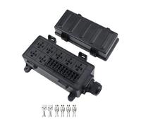 Boîte à fusibles de contrôle relais 8 voies modifiée, 10 modules voiture, 12v 24v(9 way 7 way relay socket)
