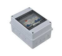 Boîte à fusibles en saillie IP65 étanche avec disjoncteur Fi, disjoncteur 5 voies 63 A pour la maison/le bureau, interrupteur d'air 2 x 6 A+10 A+20 A+32 A