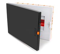 Boîte à fusibles encastrée - Petit distributeur - 12 modules - 1 rangée pour l'installation de salle de séchage dans la maison