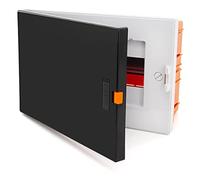 Boîte à fusibles encastrée - Petit distributeur - 9 modules - 1 rangée - IP40 - Boîtier avec niveau à bulle