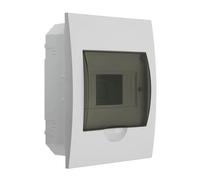 Boîte à fusibles IP40 encastrée - 1 rangée - 6 modules - 1 x 6 rangées - Avec rail DIN - Répartiteur encastré - Montage