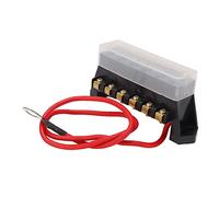 Boîte à Fusibles Latérale Simple à 6 Voies, 12AWG 32V 1 en 6, Porte-fusible à Lame Standard de Voiture, Support de Bloc FuseBlock AT119A