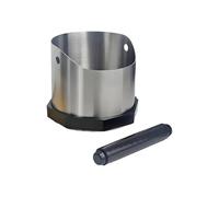 Boîte À Galettes D',Bac en Acier Inoxydable avec Base Anti-Dérapante | Accessoire pour Machine à Café de 750 ml pour Résidu - pour Débutants Passionnés Plan de Travail Bar Hôtel Café Bureau Restaurant