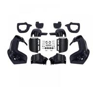 Boîte à gants de carénage de jambe ventilée inférieure compatible avec Touring Road King Street Electra 1983-2013(Upainted Black)