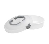 Lily Cook Boîte à gâteaux Transportable Pratique Blanc et vert