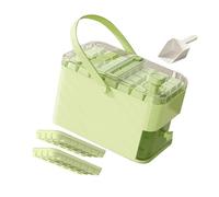 Boîte à glaçons réutilisable avec couvercle et bac à glaçons faciles à démouler - Boîte de rangement pour congélateurs - Moule à glace domestique durable