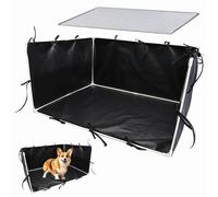 Boîte à Glandes pour Chien - Plateau intérieur - Grand de litière pour Chat - Portable 600D réglable - Clôture de Toilette étanche et Facile à Nettoyer pour Les Chiots