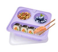 Boîte à goûter - 420 ml étanche et réutilisable, boîte à goûter de voyage, boîte à goûter, boîte à déjeuner, pour bonbons, chocolat, fruits, dessert, école, bureau, extérieur, voyage, camping
