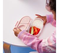 b.box Boite à Collation | Mini Boîte à Déjeuner | Boite à Goûter Enfant avec 2 Compartiments | Idéal pour les Tout-Petits et les Enfants | Peut Contenir un Fruit Entier | Sans BPA