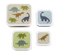 Boîte à goûter - Dinosaures - Set 4 tailles - Sans BPA - Empilable vert