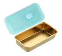 Boîte à goûter en acier inoxydable - Conteneurs alimentaires en métal, bacs de rangement avec couvercle pour l'école, la maison, la garderie, la maternelle, un usage , les voyages, le camping