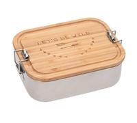 Boîte à goûter en inox et bambou ad