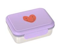 Boîte à goûter en inox Little Gang Heart lilac - LASSIG