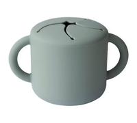 Boîte à goûter en silicone avec poignées - Cambridge blue