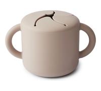 Boîte à goûter en silicone avec poignées - Cloudy Mauve