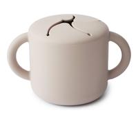 Boîte à goûter en silicone avec poignées - Ivory