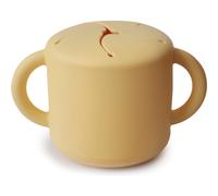 Boîte à goûter en silicone avec poignées - Pale Daffodil