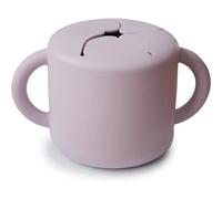 Boîte à goûter en silicone avec poignées - Soft Lila