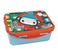 Boîte À Goûter Enfant 17 Cm À Rabat - Singes - Fisher-price Blanc / Bleu / Bleu TU