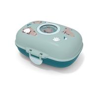 MONBENTO - Boîte à Goûter Snack Box Hermétique - Idéal Pour Ecole ou Parc - MB Gram bleu Capy
