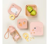 Boîte à goûter lot de 3 Tiny farm Rose