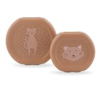 Lot de 2 boîtes à goûter à clip Mrs. Cat