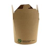 Boîte à goûter PAPSTAR "pure" carrée 760 ml marron 25 pièces