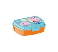 Unbranded 8020166 Peppa Pig Georges Boite à Gouter, Plastique, Bleu, 17,2 x 13,8 x 5,5 cm