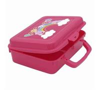 Boite à goûter - Peppa Pig - Mélamine - 20x16x7 cm - Micro-ondable - Lavable au lave-vaisselle