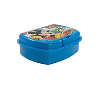 Boite à Goûter pour Enfant en Plastique Ultra Résistant Mickey Mouse Bleu ciel