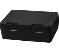 Boîte à goûter pour enfants "Dinnerbox" - BPA-FREE & GERMANY - Boîte à goûter avec fermeture sécurisée par clic, boîte de pause robuste pour enfants & adultes - Noir
