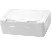 Boîte à goûter pour enfants "Dinnerbox" - BPA-FREE & GERMANY - Boîte à goûter avec fermeture sécurisée par clic, boîte de pause robuste pour enfants & adultes - Blanc