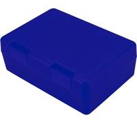 Boîte à goûter pour enfants "Dinnerbox" - BPA-FREE & GERMANY - Boîte à goûter avec fermeture sécurisée par clic, boîte de pause robuste pour enfants & adultes - trend-bleu PP