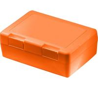 Boîte à goûter pour enfants "Dinnerbox Plus" - BPA-FREE & GERMANY - Boîte à goûter avec séparateur & fermeture à clic, boîte de pause robuste pour enfants - trend-orange PP