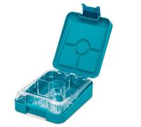 Boîte à goûter Schmatzfatz Easy pour enfants - Boîte bento compacte avec insert amovible à 4 compartiments, étanche, sans BPA et compatible lave-vaisselle, idéale pour la crèche et l'école.