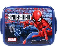Boîte à goûter Spider-Man - Boîte à goûter bleu foncé avec grand imprimé & fermeture à déclic