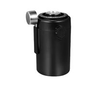 Boîte à grains de café en acier inoxydable avec hygromètre et suivi de la date, fermeture sous vide à un bouton pour une fraîcheur optimale, récipient hermétique pour thé, céréales et produits secs