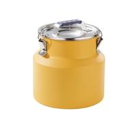 Boîte à grains en acier inoxydable, bocaux de rangement, récipients de conservation hermétiques for la farine, for conserver divers aliments secs et humides, grains de café, etc.(Yellow,10L)